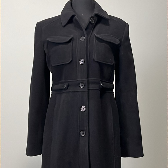 ⭐️ KENNETH COLE Black Wool Coat ⭐️ - Picture 2 of 6